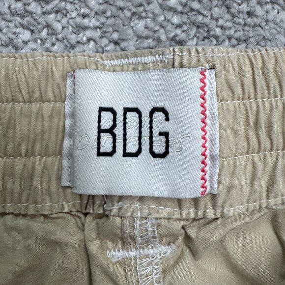 BDG Y2K Baggy Cargo Cropped Pants Womens 34 Brown Tan Cotton Utility Outdoor - Picture 7 of 16